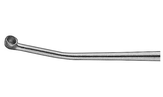 Curette, lepelvormig Ø 1 mm., lengte 16 cm.